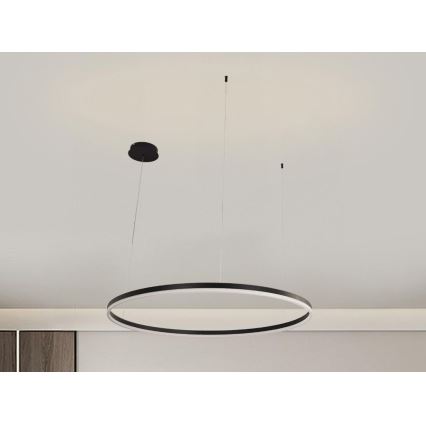 Dimbare LED hanglamp aan een koord LED/55W/230V 3000-6500K diameter 80 cm + afstandsbediening