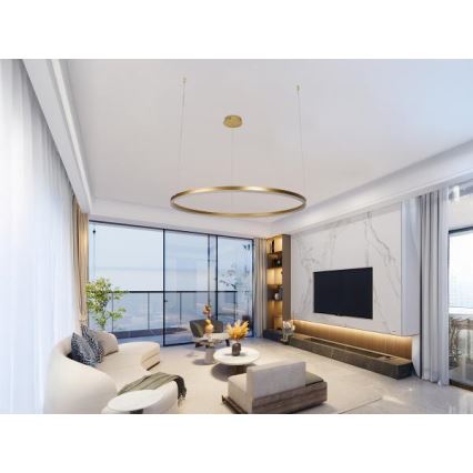 Dimbare LED hanglamp aan een koord LED/55W/230V 3000-6500K + afstandsbediening