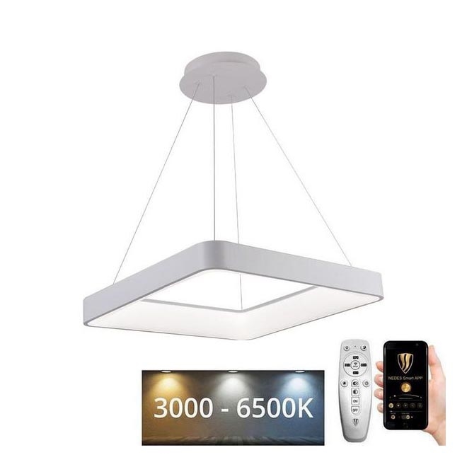 Dimbare LED hanglamp aan een koord LED/55W/230V 3000-6500K wit + afstandsbediening