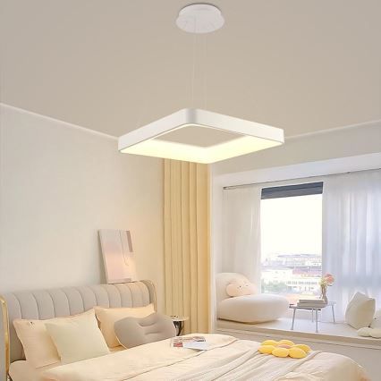 Dimbare LED hanglamp aan een koord LED/55W/230V 3000-6500K wit + afstandsbediening