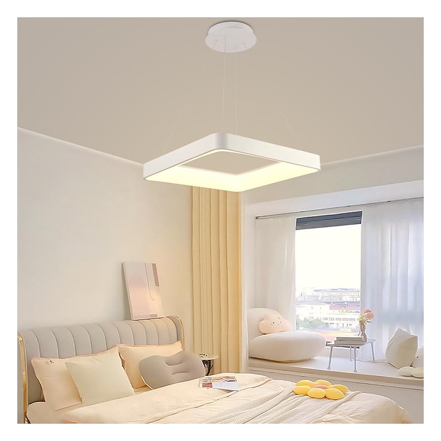 Dimbare LED hanglamp aan een koord LED/55W/230V 3000-6500K wit + afstandsbediening