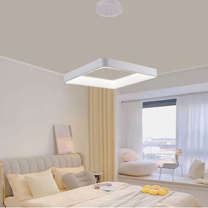 Dimbare LED hanglamp aan een koord LED/55W/230V 3000-6500K wit + afstandsbediening