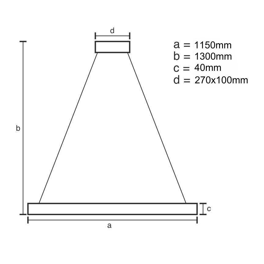 Dimbare LED hanglamp aan een koord LED/65W/230V 3000-6500K + afstandsbediening