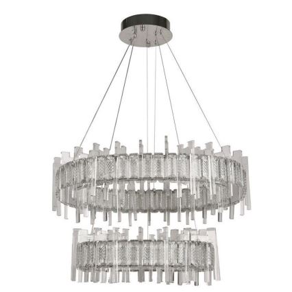 LED Dimbaar kristal Hanglamp aan een touw LED/65W/230V 3000-6500K + afstandsbediening