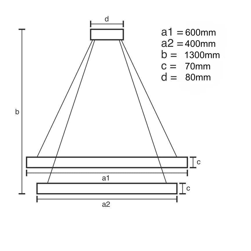 LED Dimbaar kristal Hanglamp aan een touw LED/65W/230V 3000-6500K + afstandsbediening