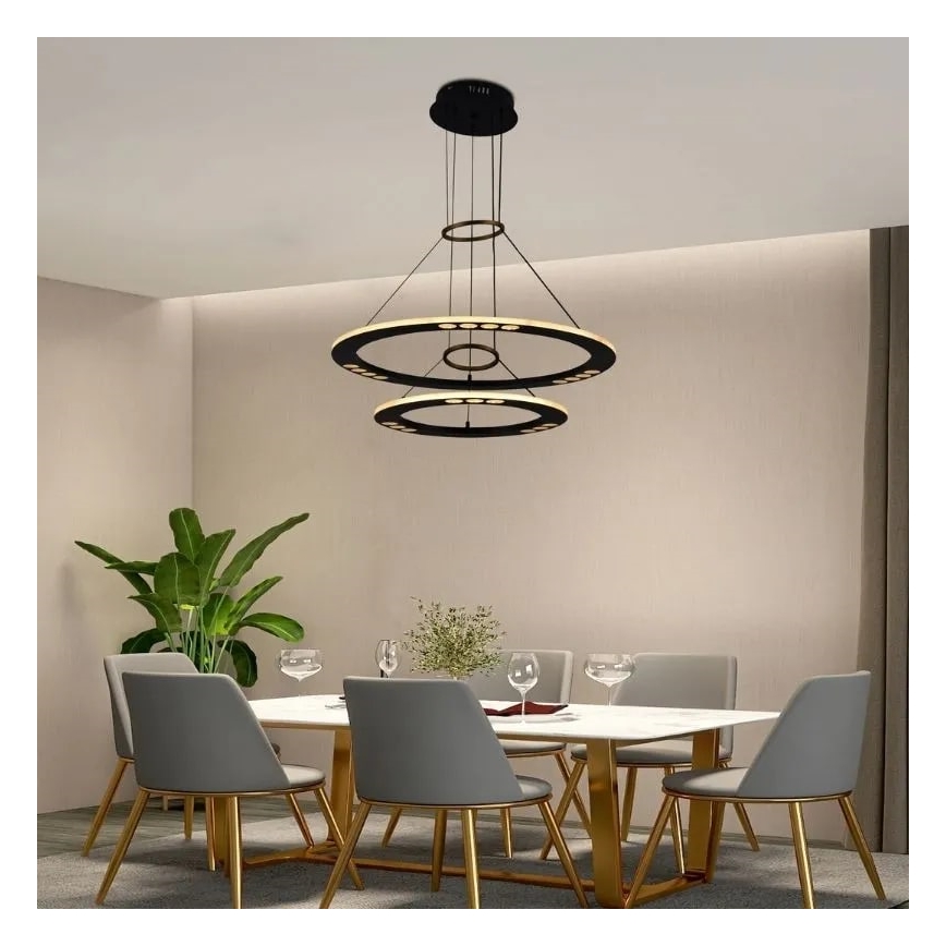 Dimbare LED hanglamp aan een koord LED/65W/230V 3000-6500K + afstandsbediening
