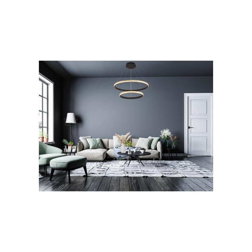 Dimbare LED hanglamp aan een koord LED/65W/230V 3000-6500K + afstandsbediening