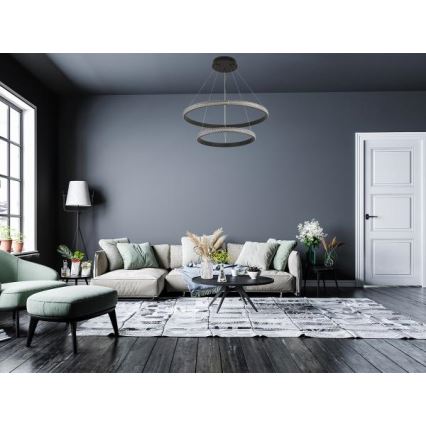 Dimbare LED hanglamp aan een koord LED/65W/230V 3000-6500K + afstandsbediening