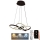 Dimbare LED hanglamp aan een koord LED/65W/230V 3000-6500K bruin + afstandsbediening