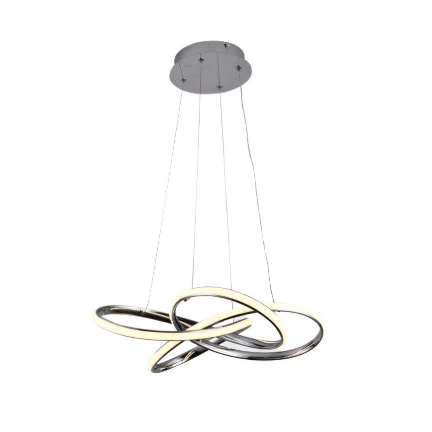 Dimbare LED hanglamp aan een koord LED/65W/230V 3000-6500K chroom + afstandsbediening