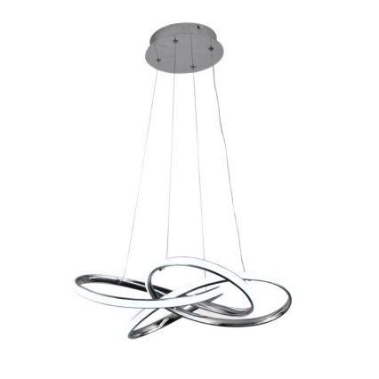 Dimbare LED hanglamp aan een koord LED/65W/230V 3000-6500K chroom + afstandsbediening