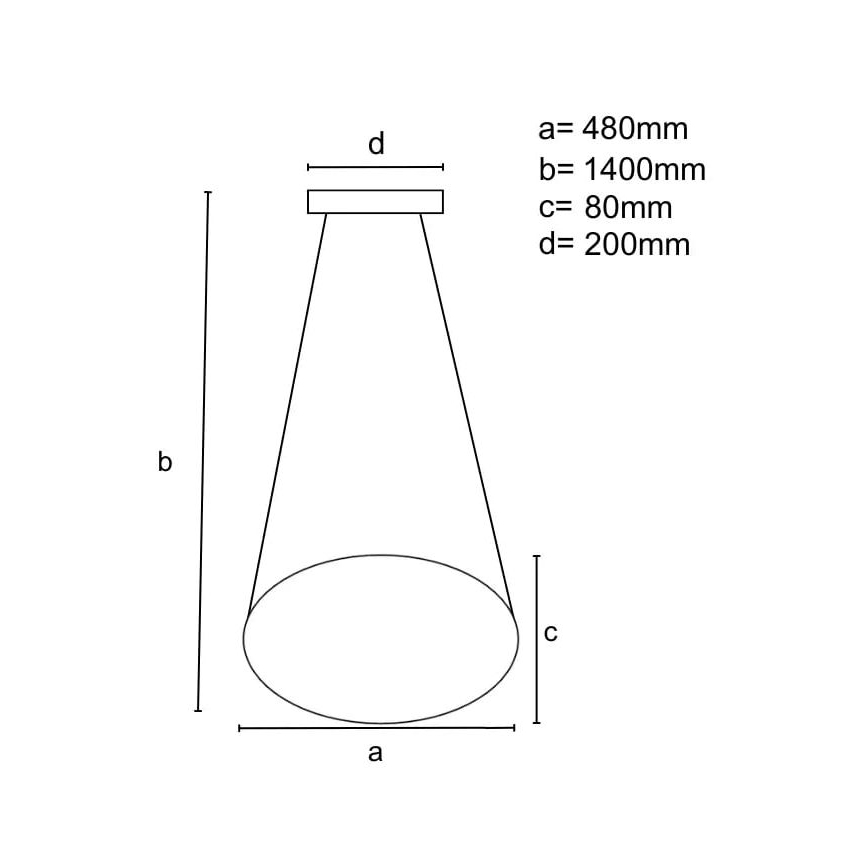 Dimbare LED hanglamp aan een koord LED/65W/230V 3000-6500K chroom + afstandsbediening