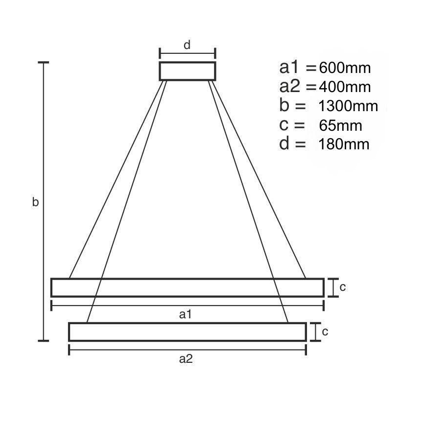 LED Dimbare kristallen hanglamp aan een snoer LED/65W/230V 3000-6500K glanzend chroom + afstandsbediening