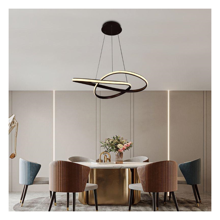 Dimbare LED hanglamp aan een koord LED/70W/230V 3000-6500K + afstandsbediening