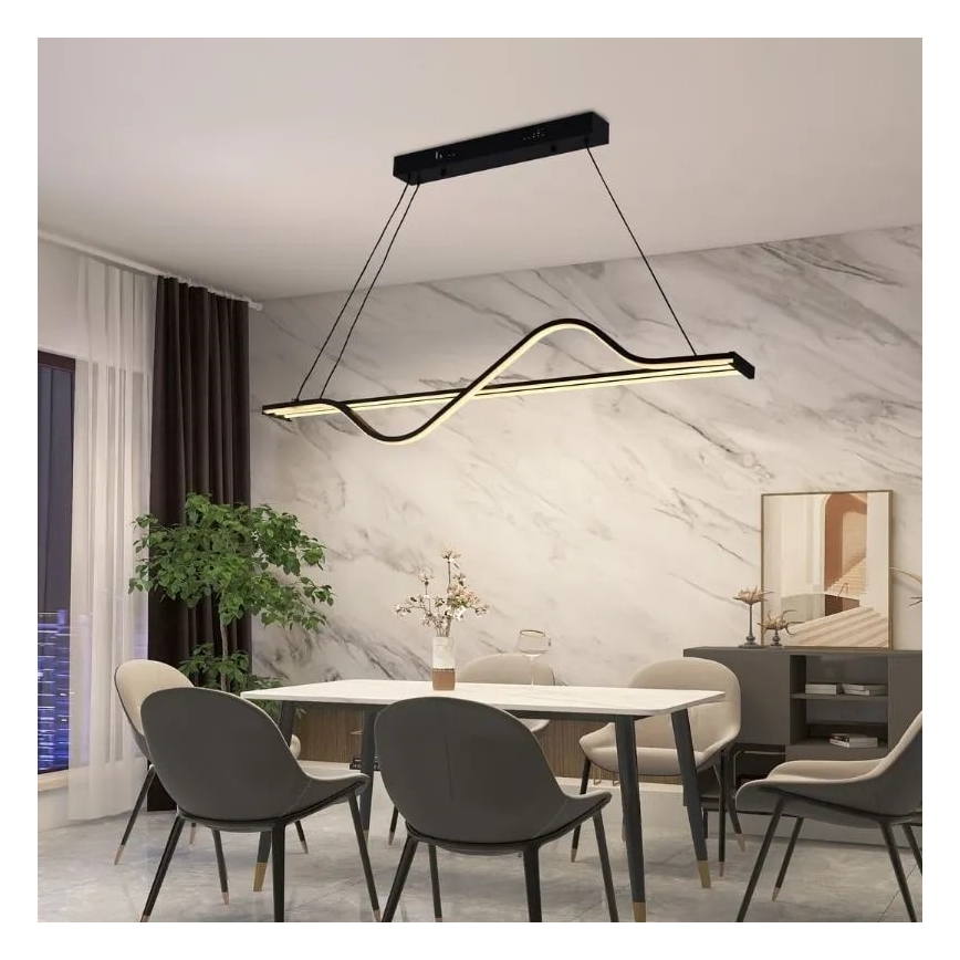 Dimbare LED hanglamp aan een koord LED/70W/230V 3000-6500K + afstandsbediening