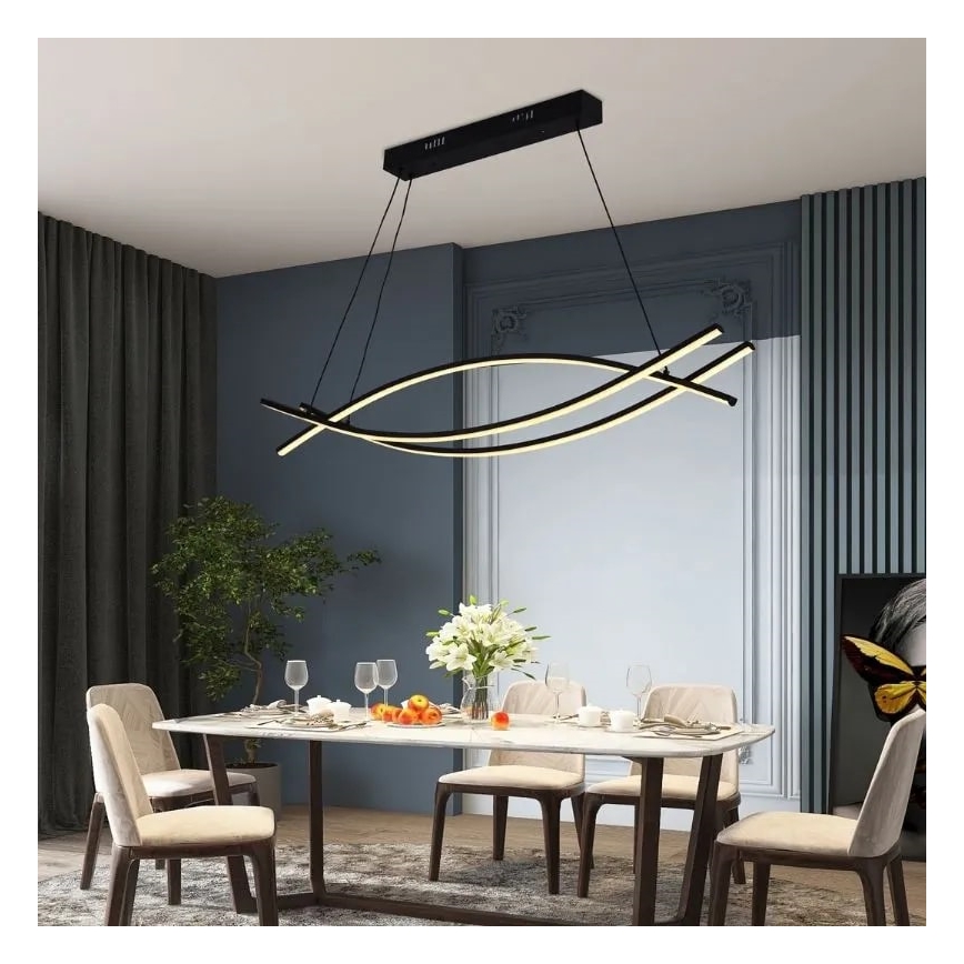 Dimbare LED hanglamp aan een koord LED/70W/230V 3000-6500K + afstandsbediening