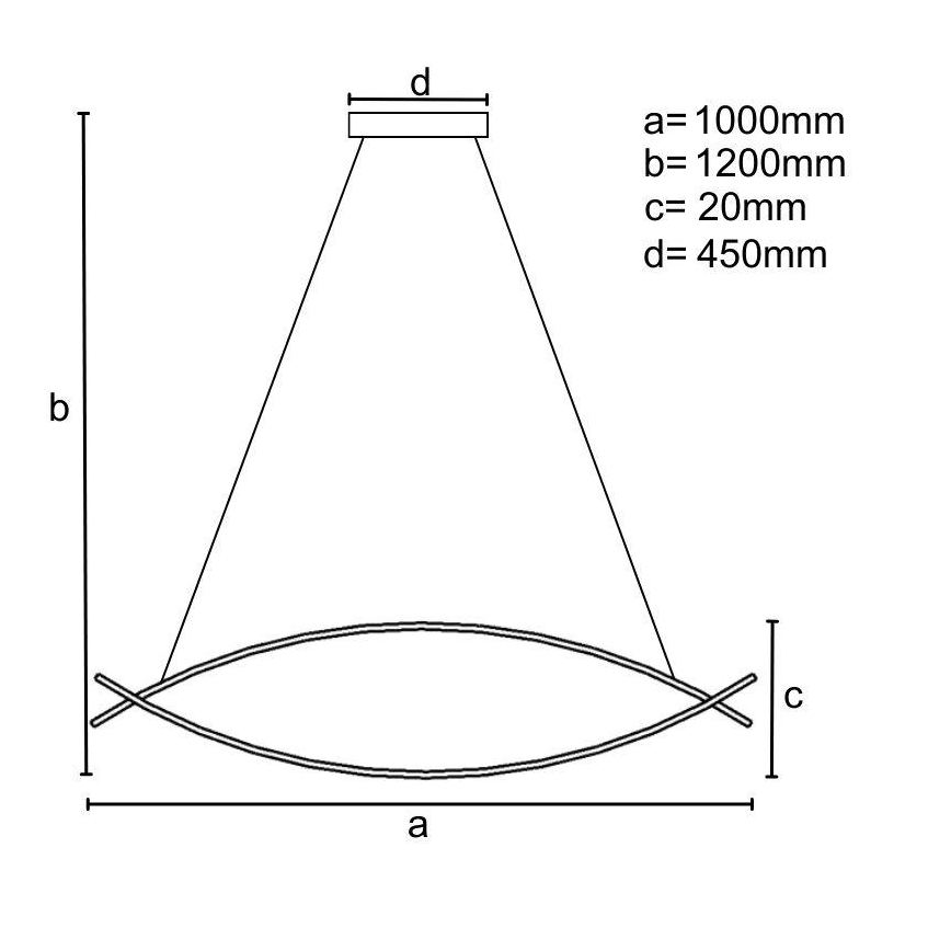 Dimbare LED hanglamp aan een koord LED/70W/230V 3000-6500K + afstandsbediening
