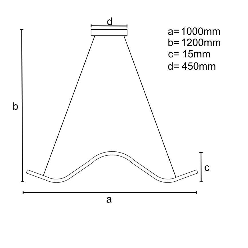 Dimbare LED hanglamp aan een koord LED/70W/230V 3000-6500K + afstandsbediening