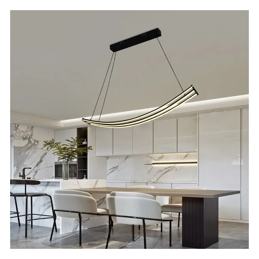 Dimbare LED hanglamp aan een koord LED/70W/230V 3000-6500K + afstandsbediening