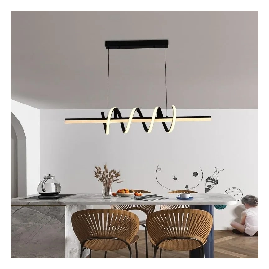 Dimbare LED hanglamp aan een koord LED/70W/230V 3000-6500K + afstandsbediening