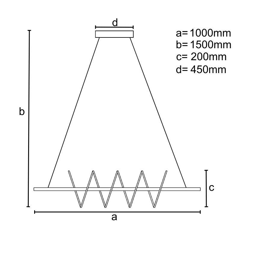 Dimbare LED hanglamp aan een koord LED/70W/230V 3000-6500K + afstandsbediening