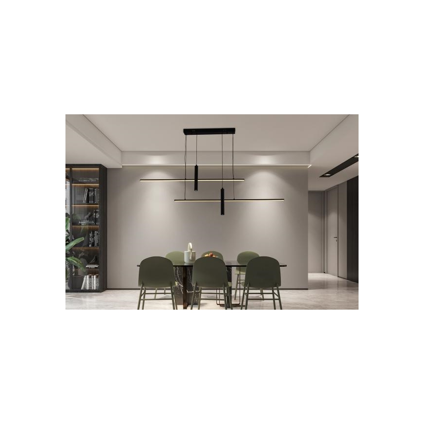 Dimbare LED hanglamp aan een koord LED/70W/230V 3000-6500K + afstandsbediening