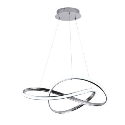 Dimbare LED hanglamp aan een koord LED/70W/230V 3000-6500K chroom + afstandsbediening