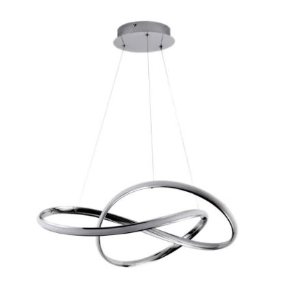 Dimbare LED hanglamp aan een koord LED/70W/230V 3000-6500K glanzend chroom + afstandsbediening