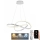 Dimbare LED hanglamp aan een koord LED/70W/230V 3000-6500K wit + afstandsbediening