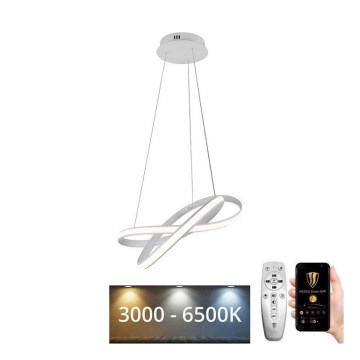 Dimbare LED hanglamp aan een koord LED/70W/230V 3000-6500K wit + afstandsbediening