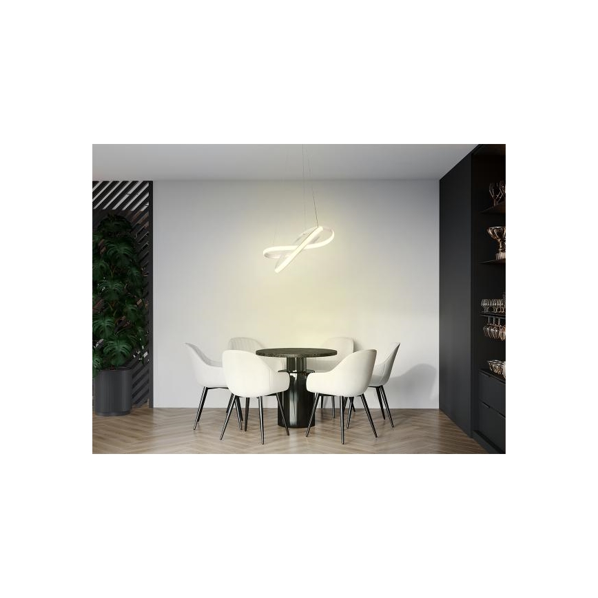 Dimbare LED hanglamp aan een koord LED/70W/230V 3000-6500K wit + afstandsbediening
