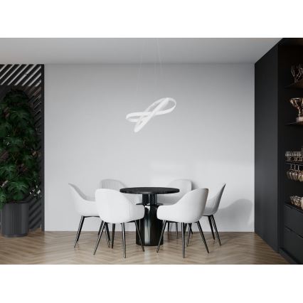 Dimbare LED hanglamp aan een koord LED/70W/230V 3000-6500K wit + afstandsbediening
