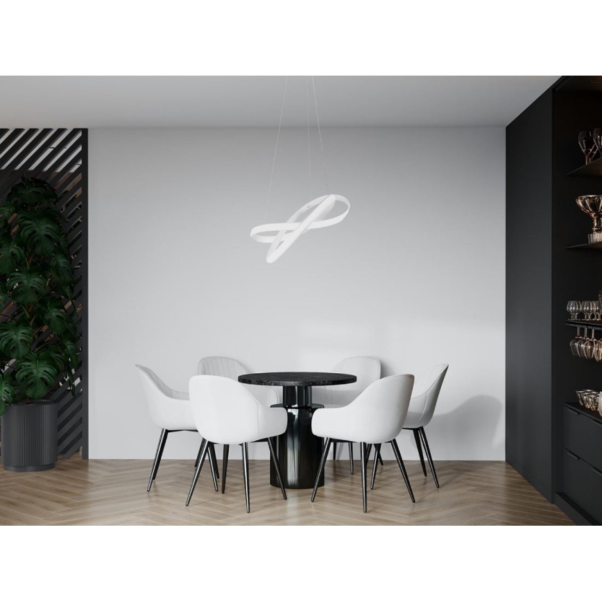 Dimbare LED hanglamp aan een koord LED/70W/230V 3000-6500K wit + afstandsbediening