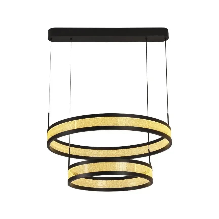 Dimbare LED hanglamp aan een koord LED/70W/230V 3000-6500K zwart + afstandsbediening