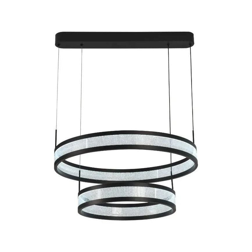 Dimbare LED hanglamp aan een koord LED/70W/230V 3000-6500K zwart + afstandsbediening