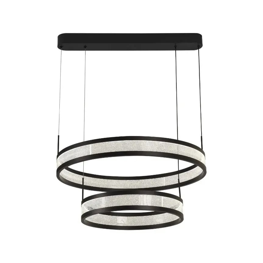 Dimbare LED hanglamp aan een koord LED/70W/230V 3000-6500K zwart + afstandsbediening