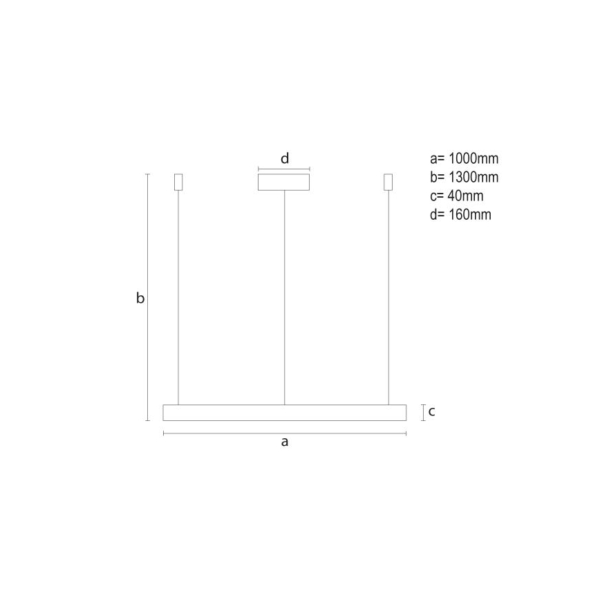 Dimbare LED hanglamp aan een koord LED/72W/230V 3000-6500K + afstandsbediening
