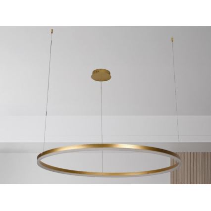 Dimbare LED hanglamp aan een koord LED/72W/230V 3000-6500K diameter 100 cm + afstandsbediening