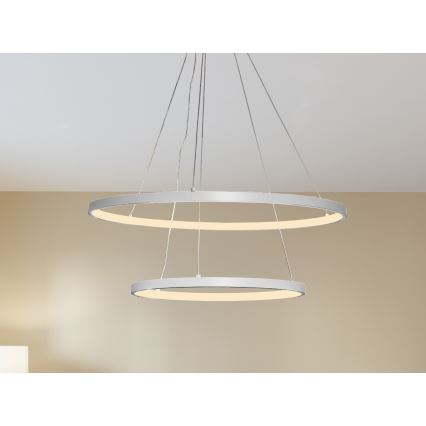 Dimbare LED hanglamp aan een koord LED/75W/230V 3000-6500K diameter 60 cm + afstandsbediening