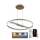 Dimbare LED hanglamp aan een koord LED/75W/230V 3000-6500K + afstandsbediening