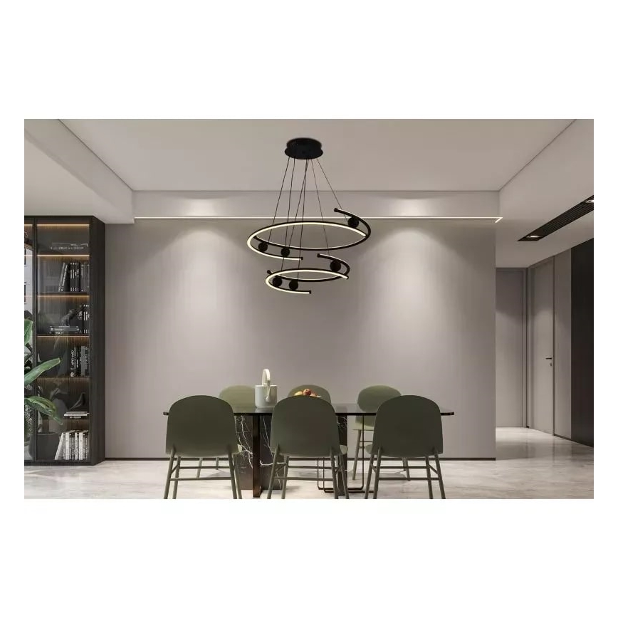 Dimbare LED hanglamp aan een koord LED/80W/230V 3000-6500K + afstandsbediening