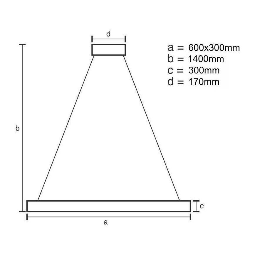 LED Dimbaar kristal Hanglamp aan een touw LED/80W/230V 3000-6500K goud + afstandsbediening