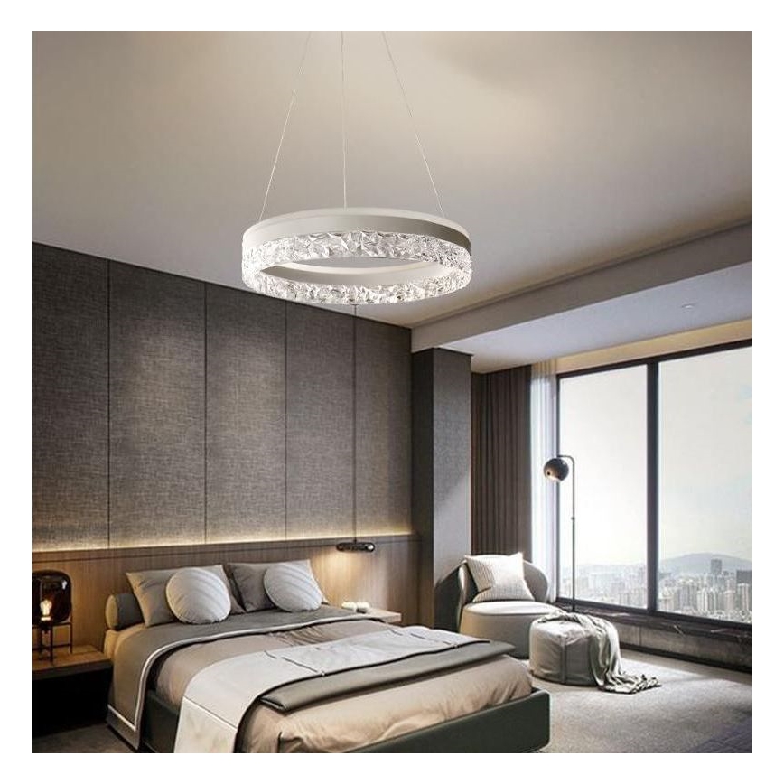 Dimbare LED hanglamp aan een koord LED/80W/230V 3000-6500K wit + afstandsbediening