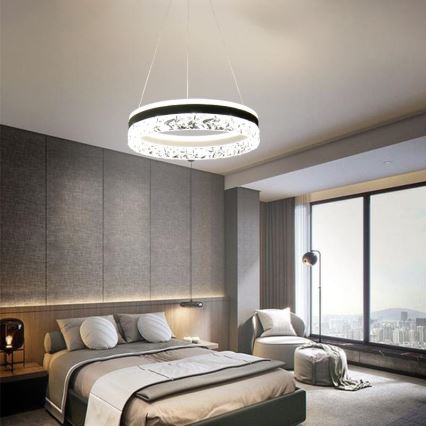 Dimbare LED hanglamp aan een koord LED/80W/230V 3000-6500K wit + afstandsbediening