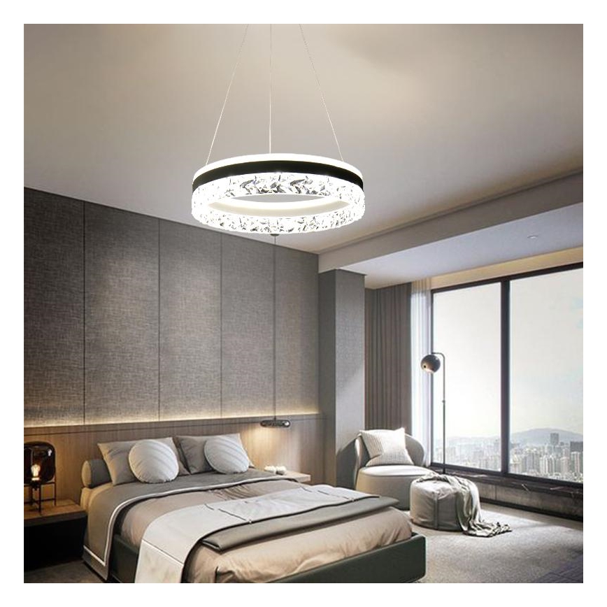Dimbare LED hanglamp aan een koord LED/80W/230V 3000-6500K wit + afstandsbediening