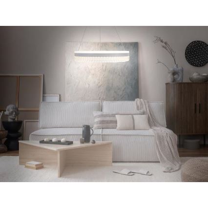 LED Dimbaar kristal Hanglamp aan een touw LED/80W/230V 3000-6500K wit + afstandsbediening