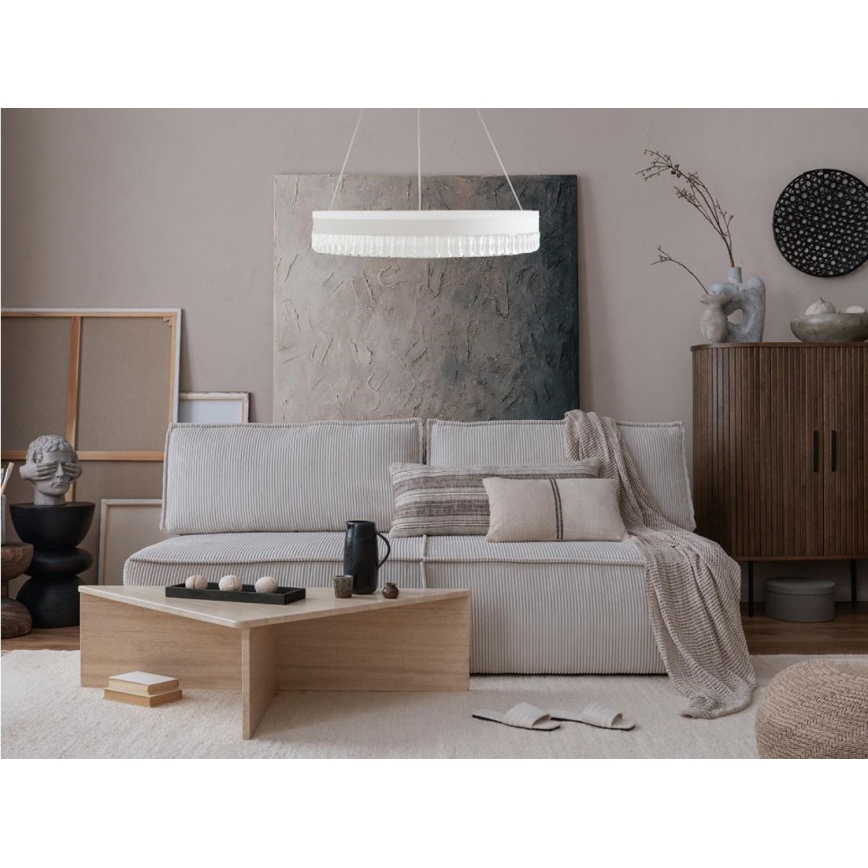 LED Dimbaar kristal Hanglamp aan een touw LED/80W/230V 3000-6500K wit + afstandsbediening