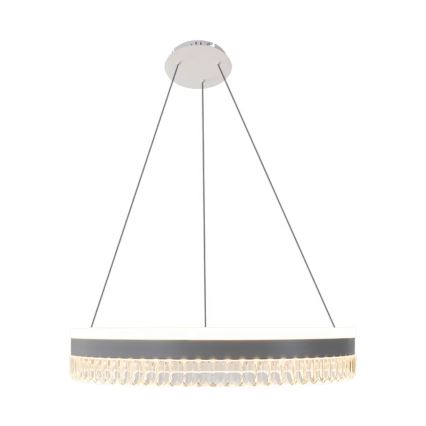 LED Dimbaar kristal Hanglamp aan een touw LED/80W/230V 3000-6500K wit + afstandsbediening