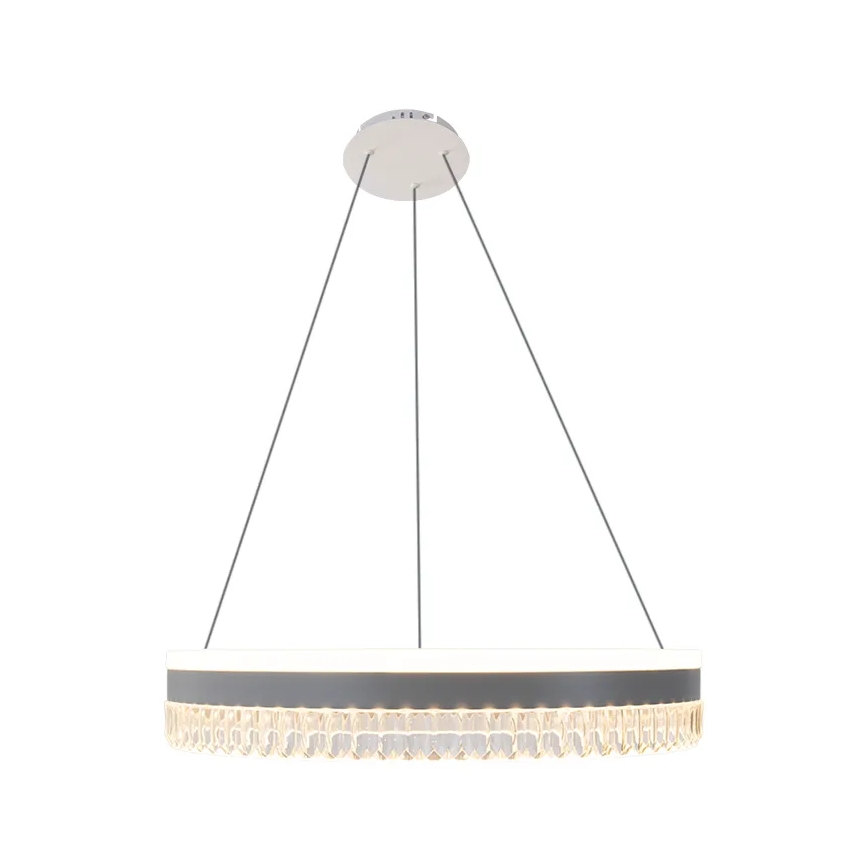 LED Dimbaar kristal Hanglamp aan een touw LED/80W/230V 3000-6500K wit + afstandsbediening