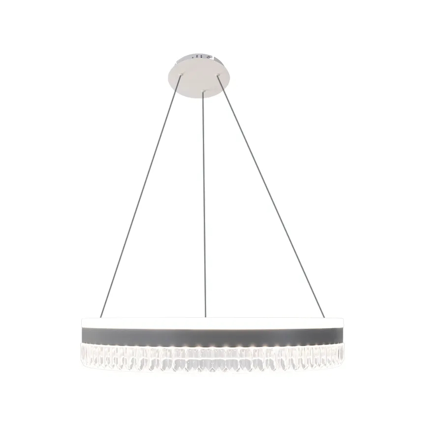 LED Dimbaar kristal Hanglamp aan een touw LED/80W/230V 3000-6500K wit + afstandsbediening